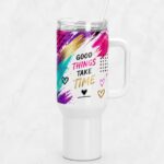 Ποτήρι τύπου Stanley με καλαμάκι good thinks